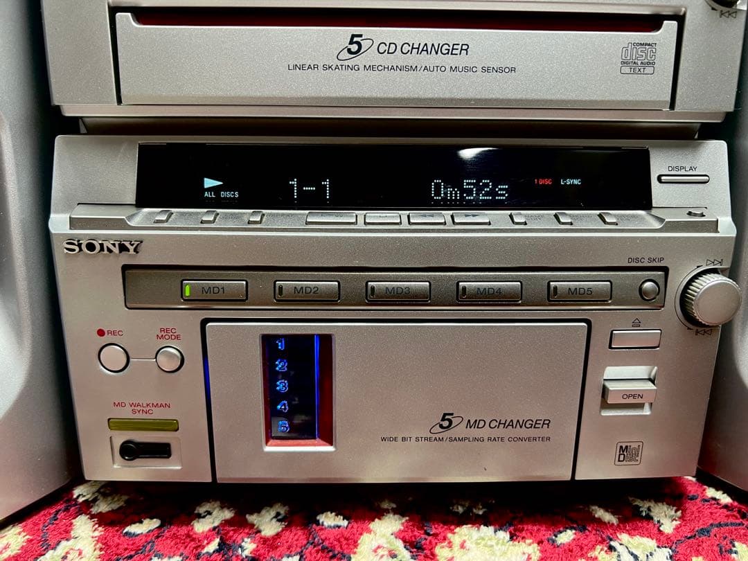 ソニー希少システムコンポDHC-MD777中古動作品STR-MD777ビンテージ