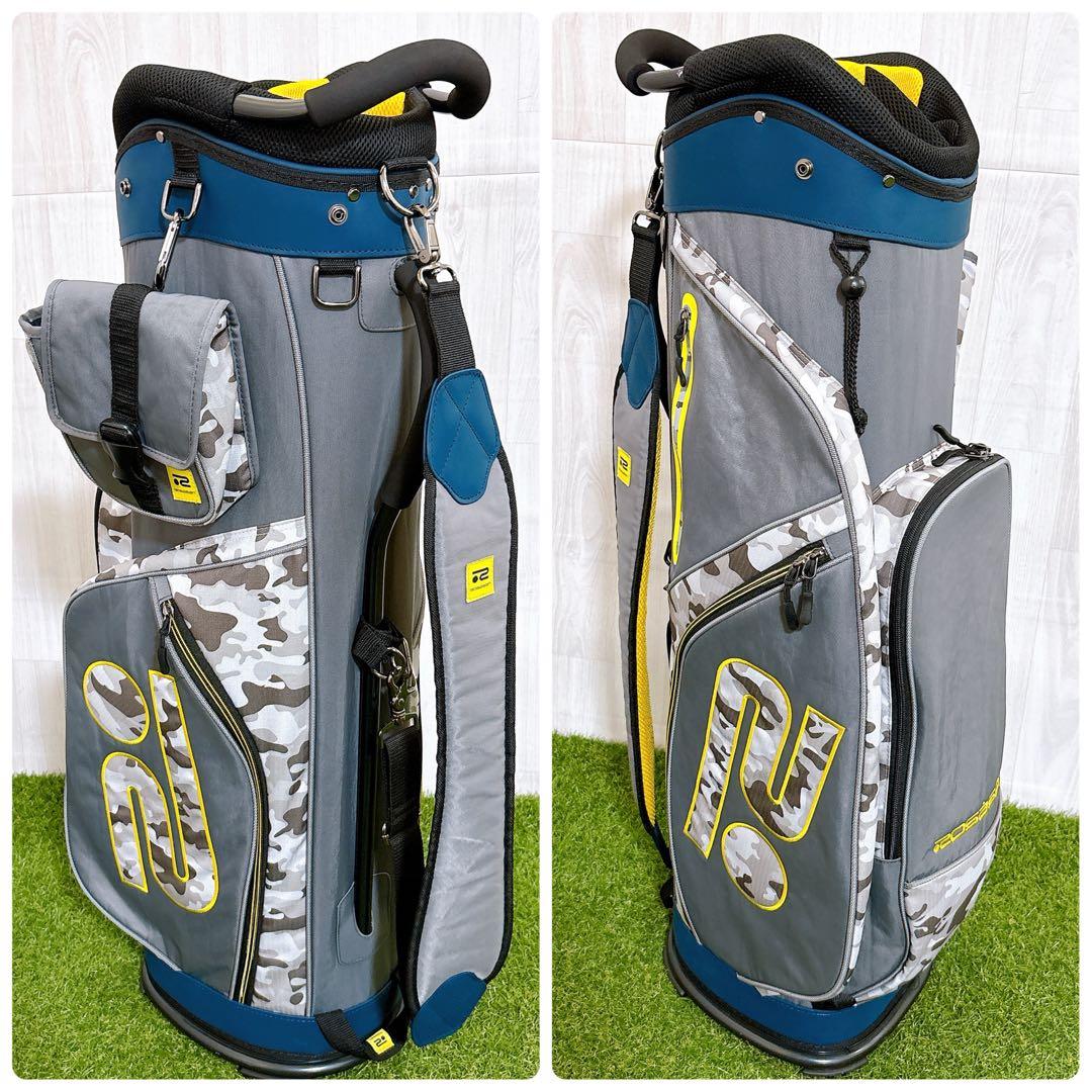 ROSASEN ロサーセン キャディバッグ ゴルフバッグ ポーチ付き カモフラ