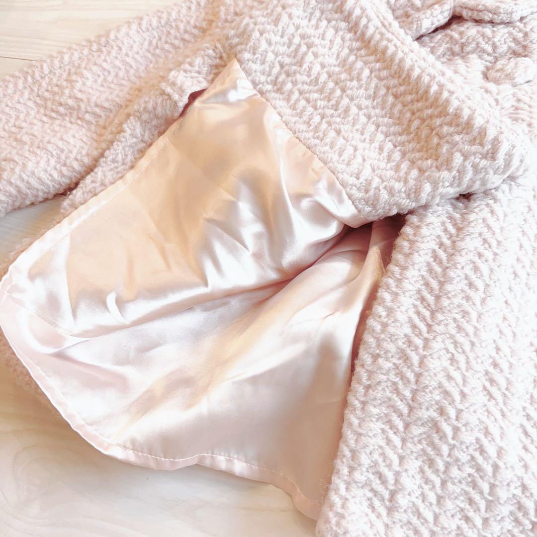 LIZLISA＊淡ピンクのふわふわコーラルコート♡