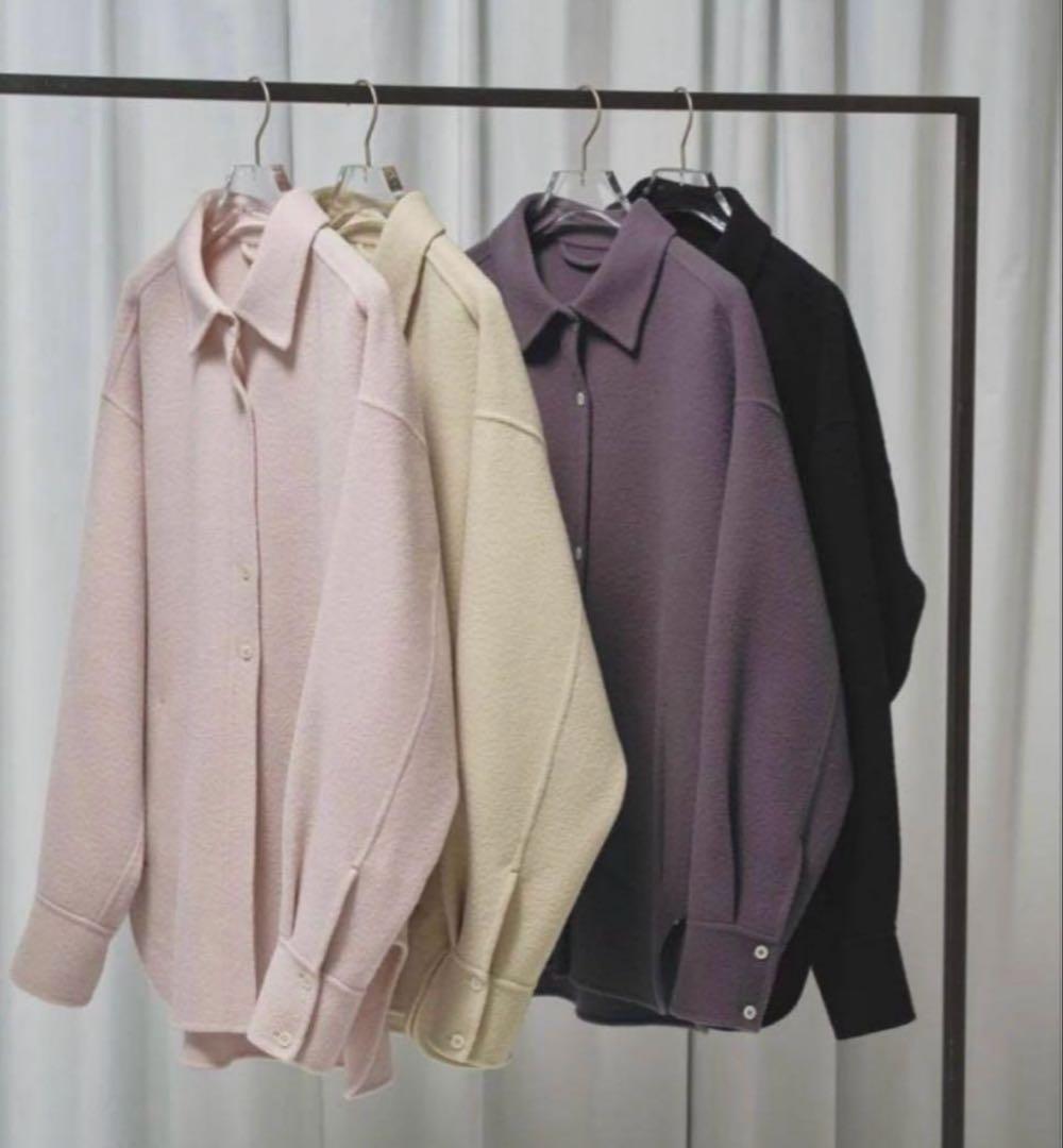 TODAYFUL Wool Shirts Jacket ピンク　36