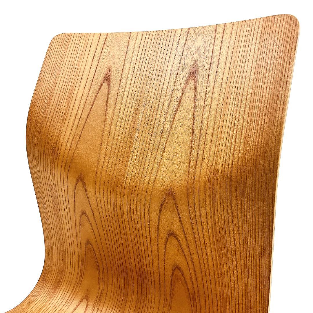 Tendo 天童木工 座椅子 2脚セット 藤森健次 曲げ木 ケヤキ板目 曲木⑬