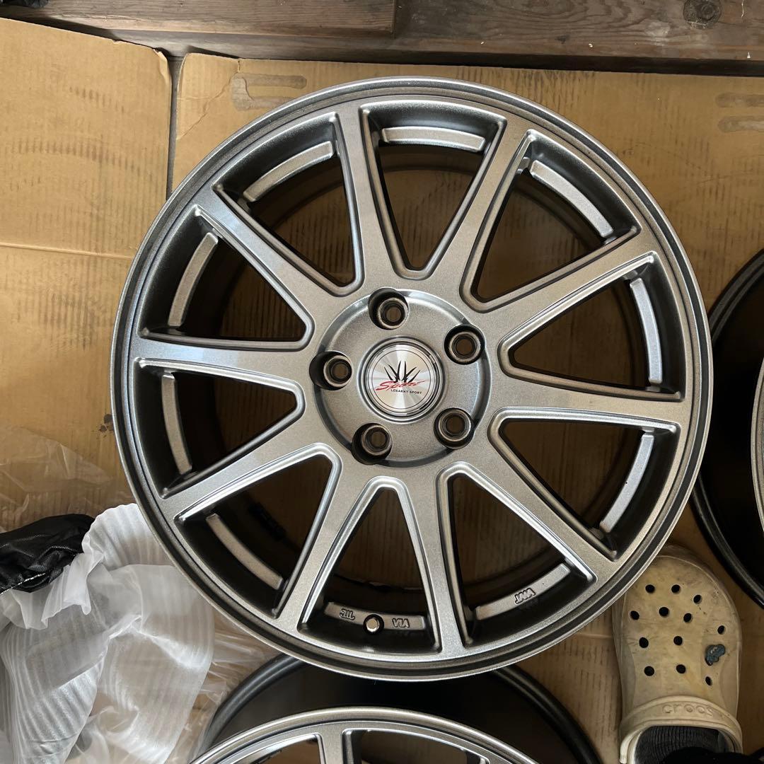 17インチ ガンメタリック 10スポークホイール　ロクサーニ　スポーツ