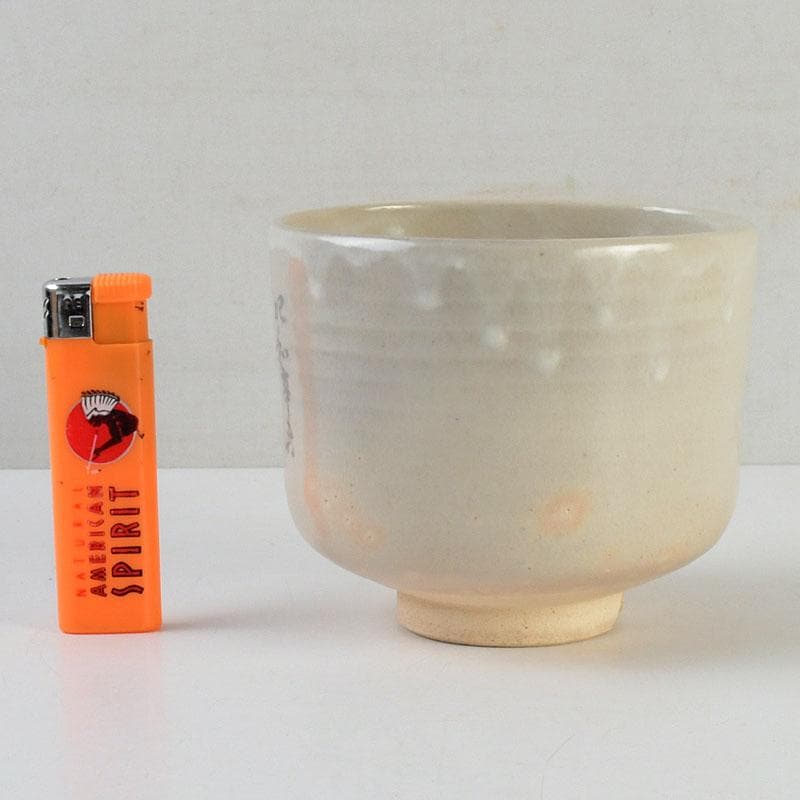 茶道具　萩焼　ひつじ文　茶碗　書付共箱　C　9403