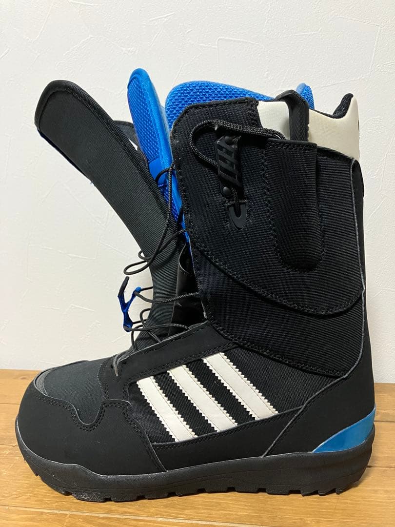 美品 adidas スノーボードブーツ ZX500 27cm 黒/青