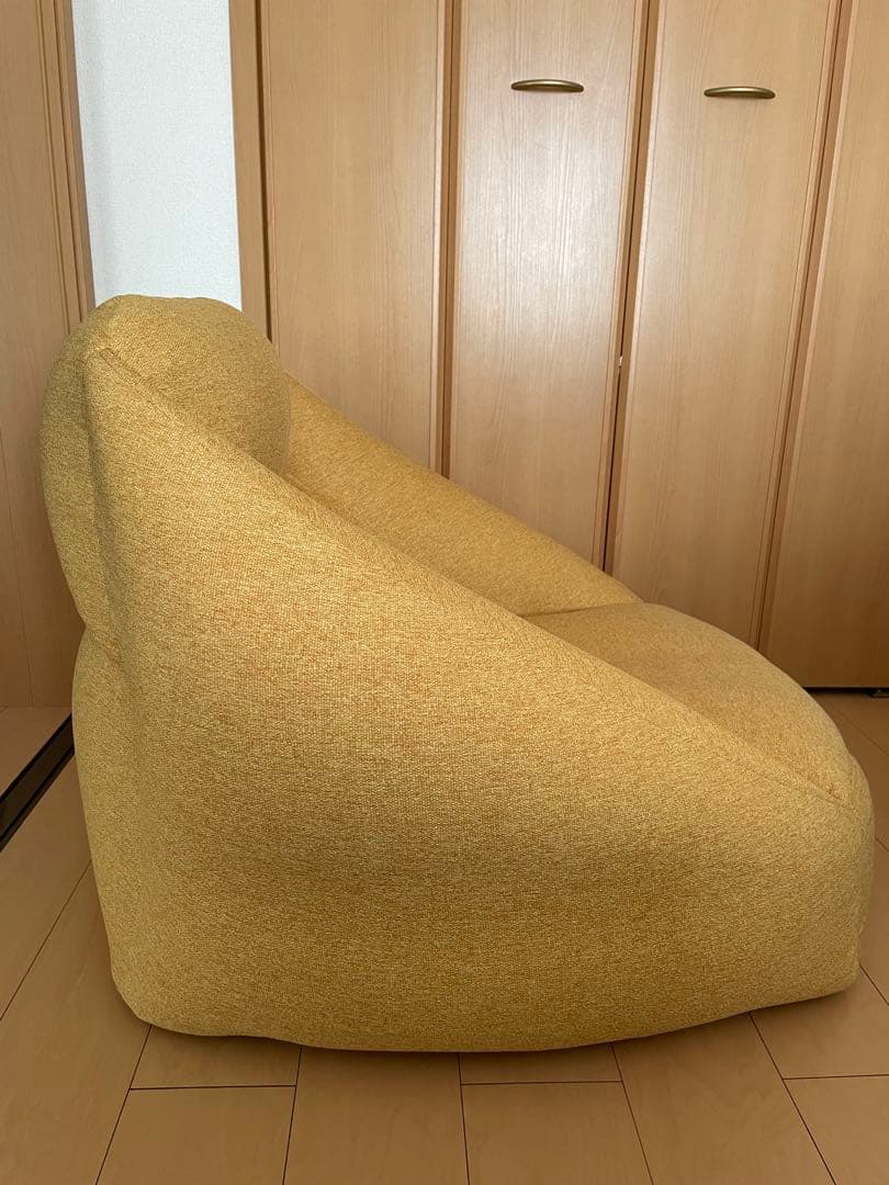 無印　空気でできたソファ　グリーン　イエロー2個セット