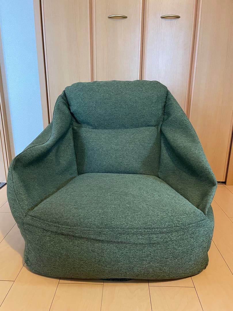 無印　空気でできたソファ　グリーン　イエロー2個セット