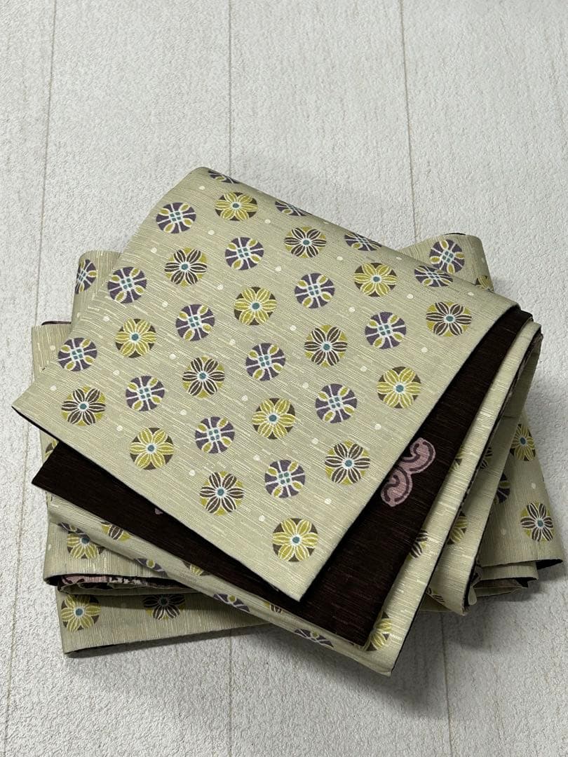 御専用となります。FVH-6 半幅帯【京wakka】更紗手帳　リバーシブル美品