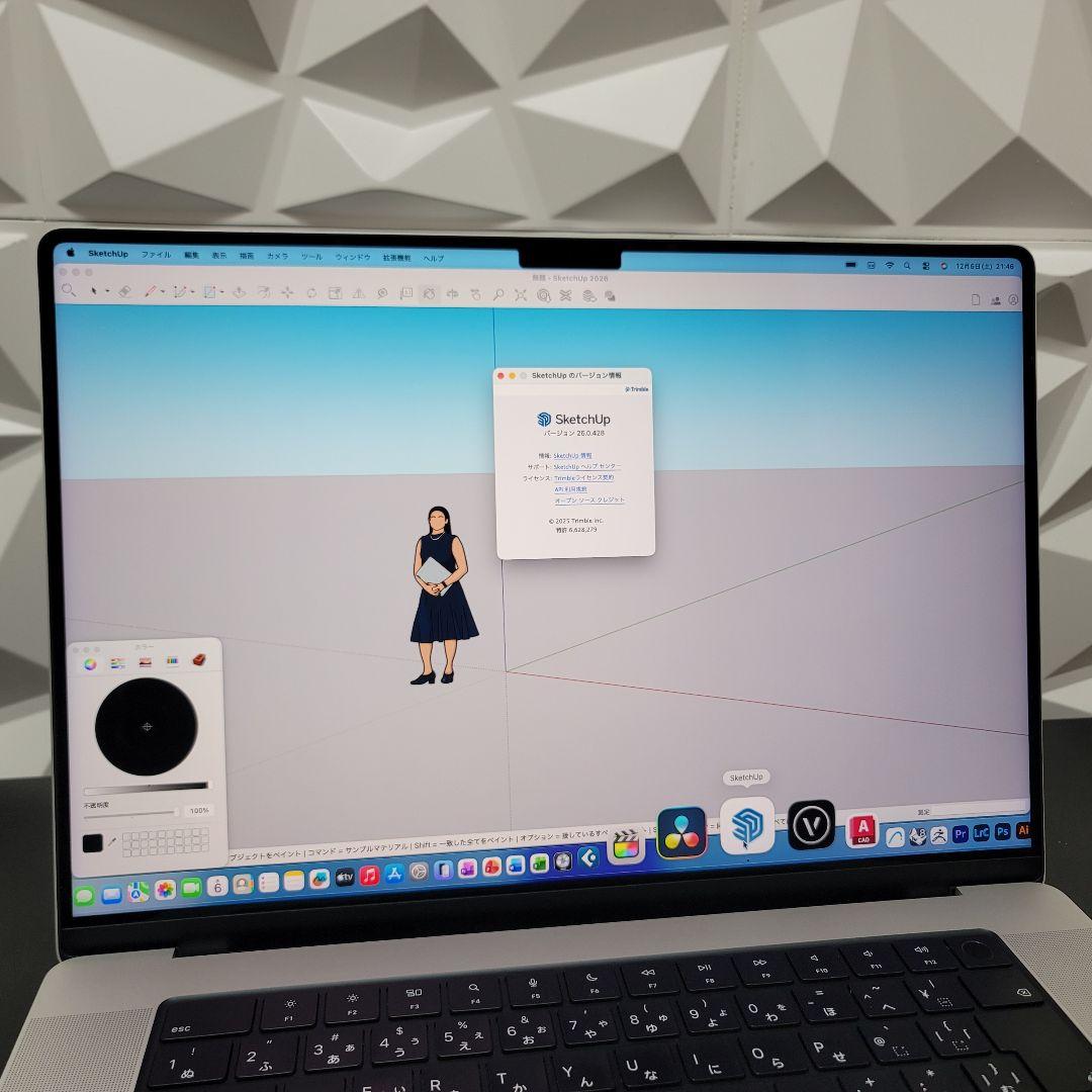 美品 MacBook M1 PRO 16インチ CAD/BIM&3D設計