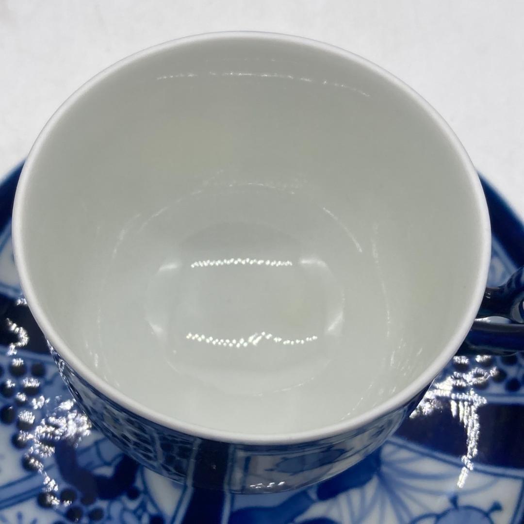 ▼深川製磁　VOC 芙蓉手　カップ＆ソーサー　プレート　ティーセット　有田焼