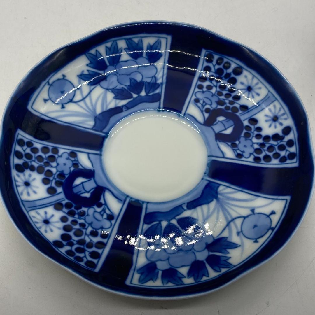 ▼深川製磁　VOC 芙蓉手　カップ＆ソーサー　プレート　ティーセット　有田焼