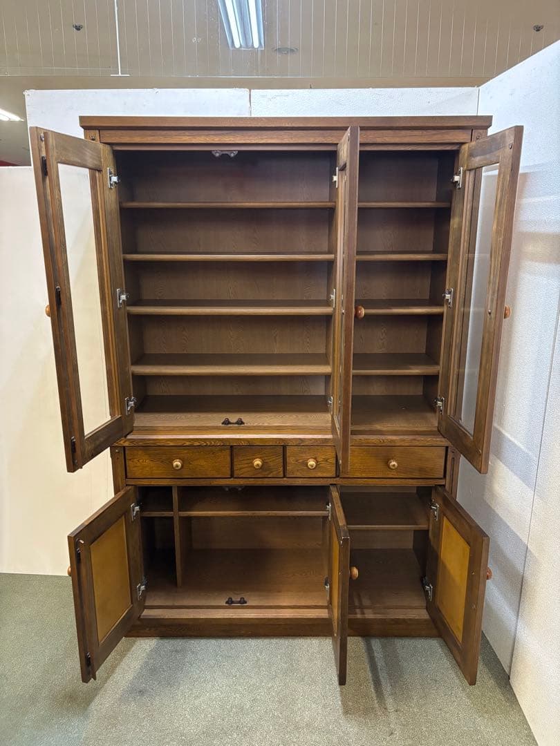 【リペア済み】昭和レトロ　２つ重ね　ダイニングボード　フリーボード　書棚