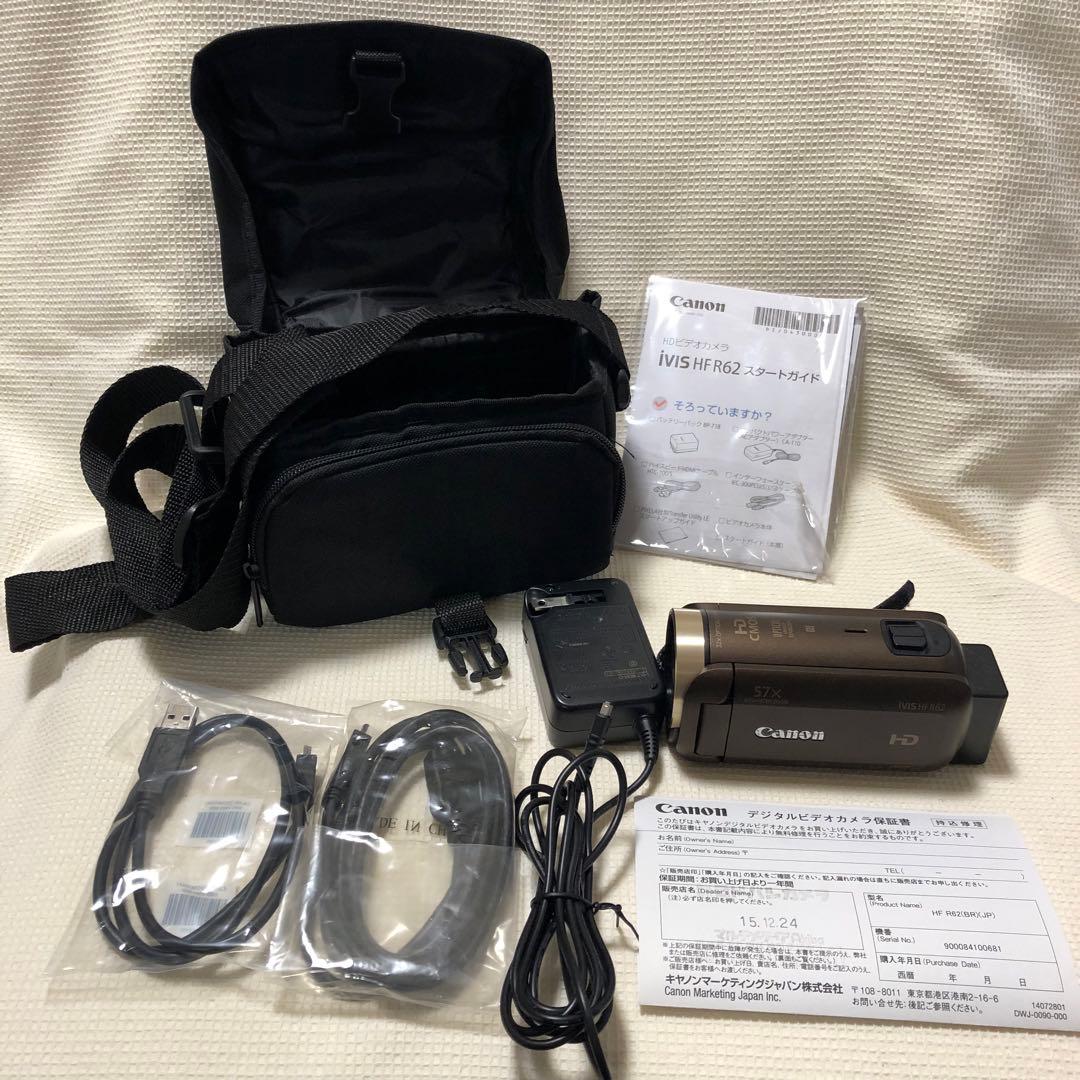 【美品】美品　Canon IVIS HF R62BR HDビデオカメラ