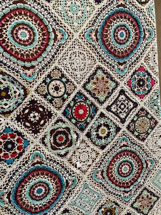 マルチカバー　レース編み　レースカバー