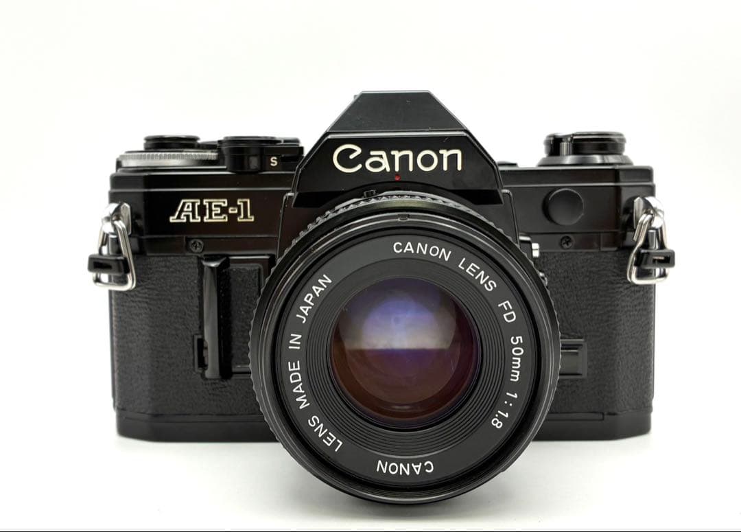 【完動品】CANON AE-1 ブラックボディー FD 50mm F1.8