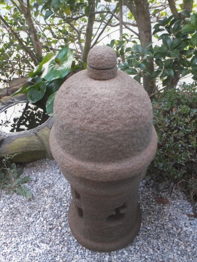 【茶庭灯篭・露地庭灯篭】庭石オブジェ箱庭苔玉水石庭園テラスベランダ飾り石
