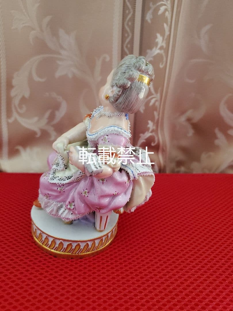 古マイセン人形「少女」ミシェル・ヴィクトール・アシエ