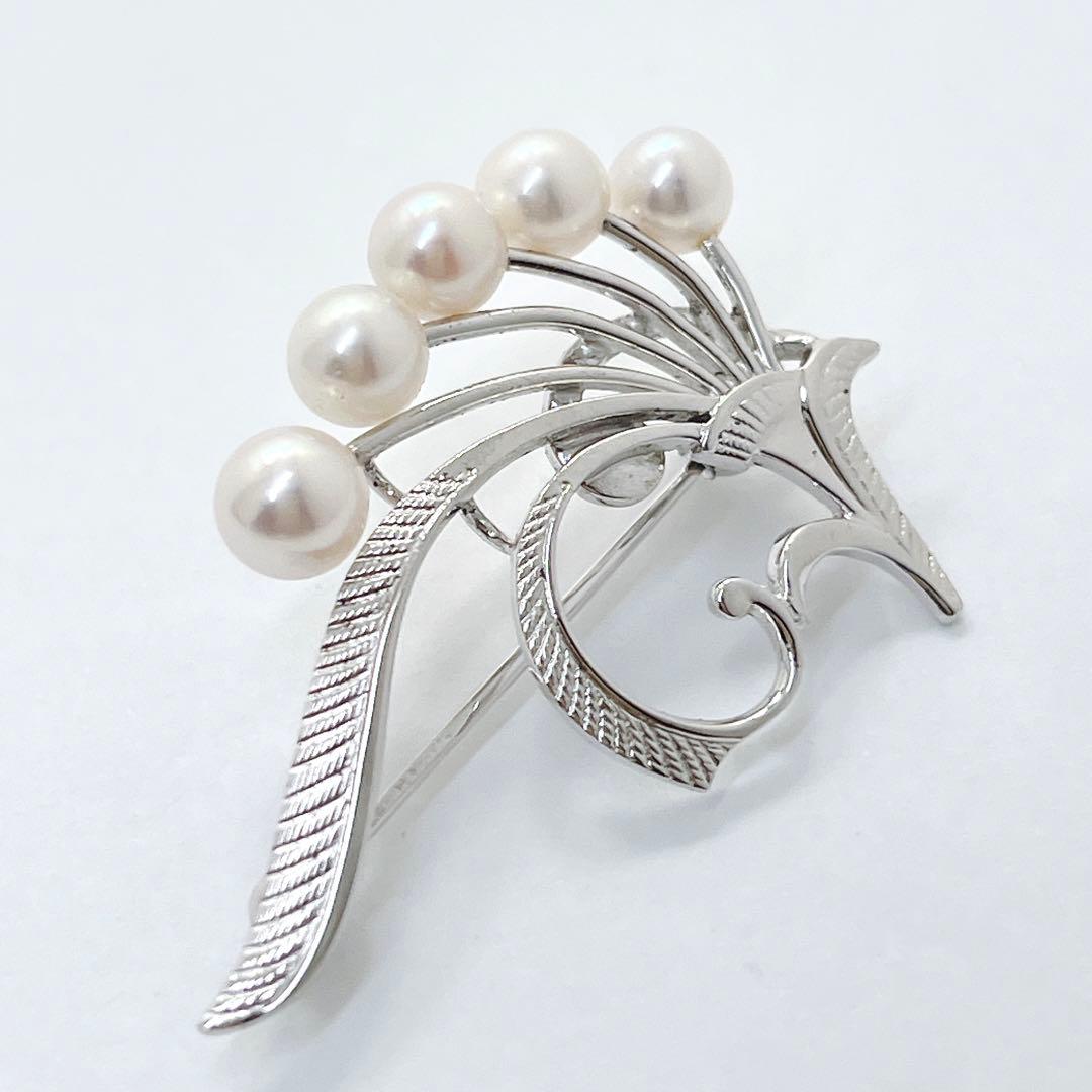 美品✨MIKIMOTO ミキモト アコヤパール　ブローチ　コサージュ