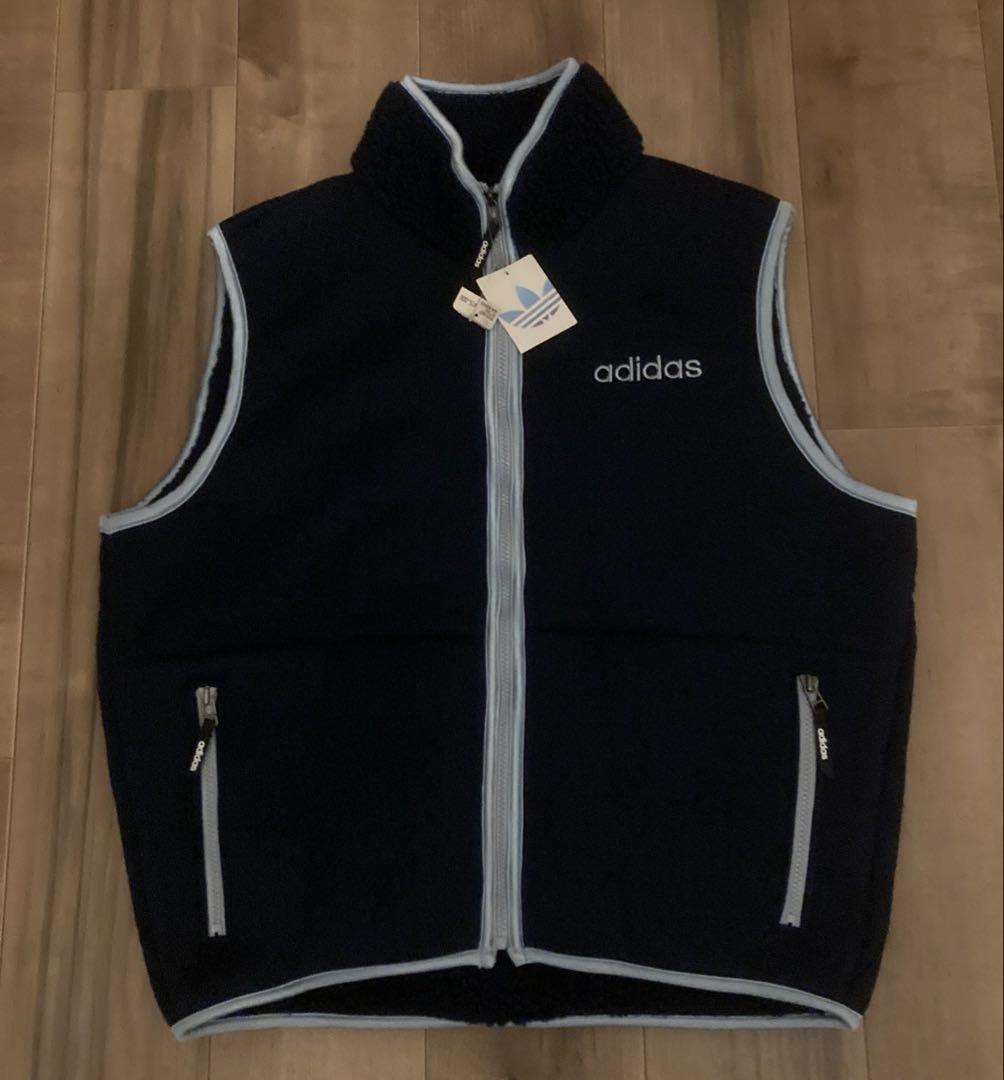 激レアadidas 80s 90s タグ付き未使用品‼️ボアベスト　ボアジャケット