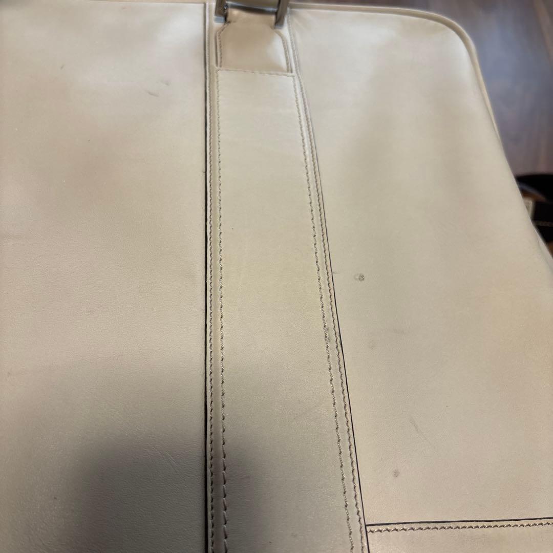 COACH 本革　白　ボストンバック