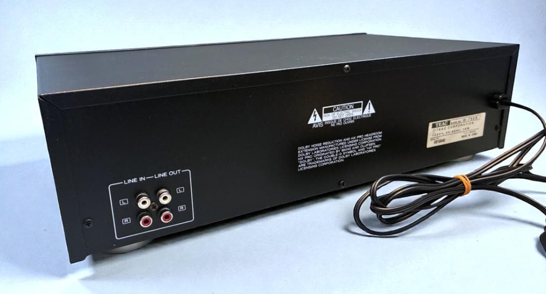 【動作OK！！】　ダブルカセットデッキ　TEAC　ティアック　W-790R　④