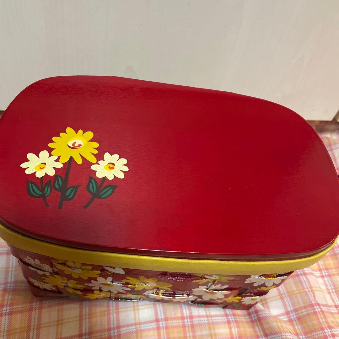 Caro-Nan カロナン　バスケット　カゴ　バッグ　鏡付き　アンティーク