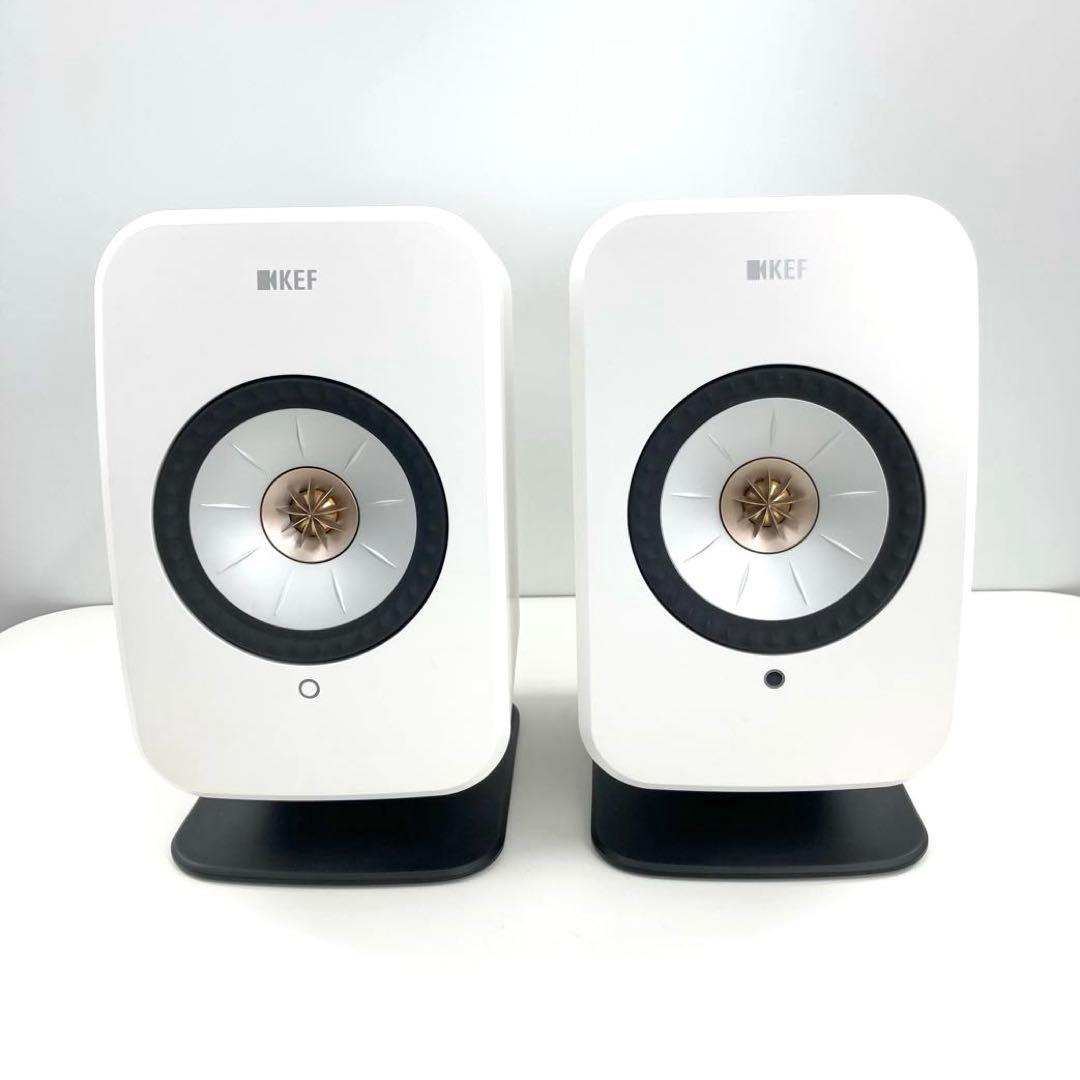 KEF LSX II ワイヤレススピーカー 極美品 C3リモコン 純正スタンド付