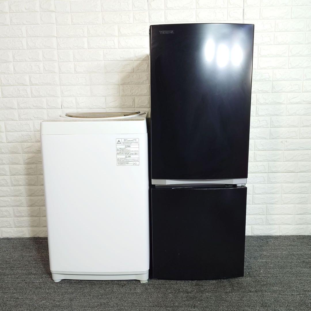 TOSHIBA 生活家電 2点セット 冷蔵庫 135L 洗濯機 5kg L003