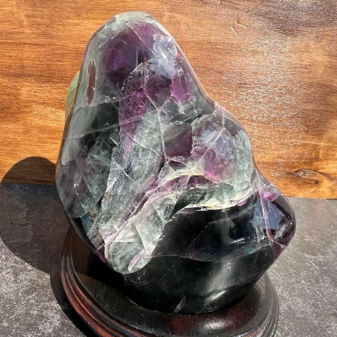 ✳️超綺麗✨極上の逸品✨神秘的な芸術品‼️✨マルチカラー フローライト 原石 天然石