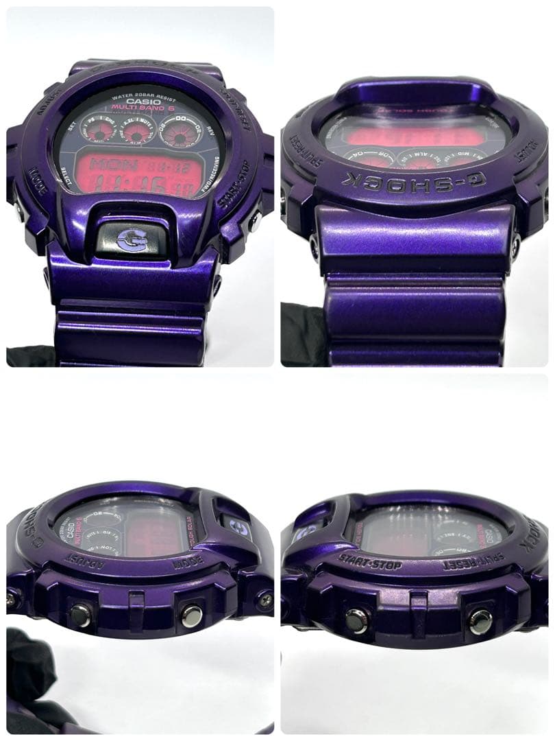 稼働品 G-SHOCK クレイジーカラーズ ソーラー 腕時計 メンズ パープル