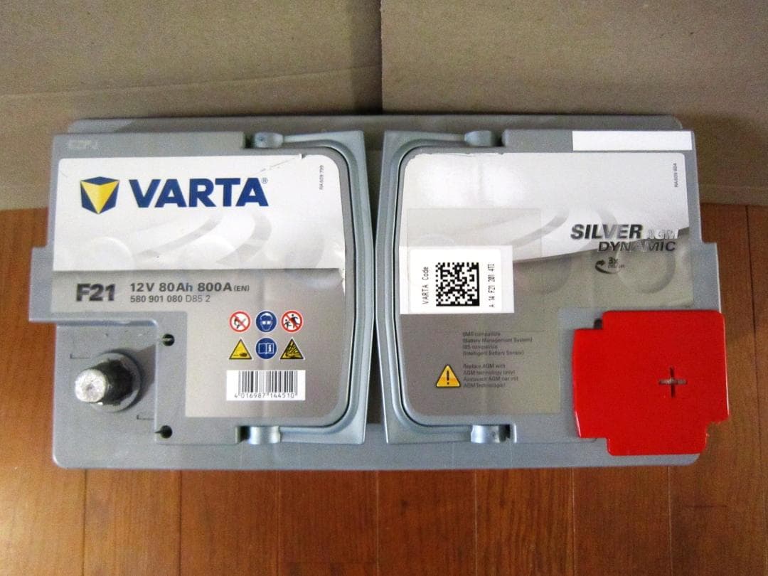 【たーち】VARTA 580-901-080 F21 AGMバッテリー