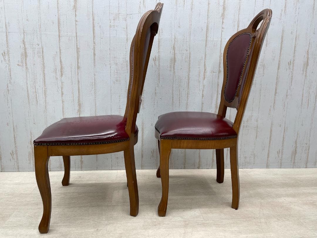 サルタレッリ フローレンス ダイニングチェア 2脚 猫脚 合成皮革 イタリア