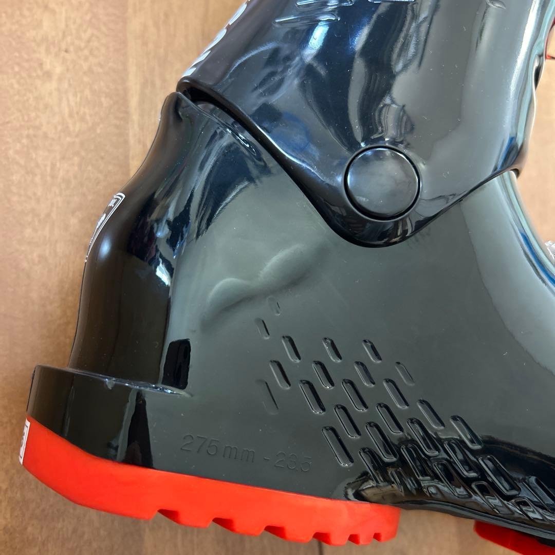 新品！タグ付き！ロシニョール　 スキーブーツ 黒　赤　子供　23.5