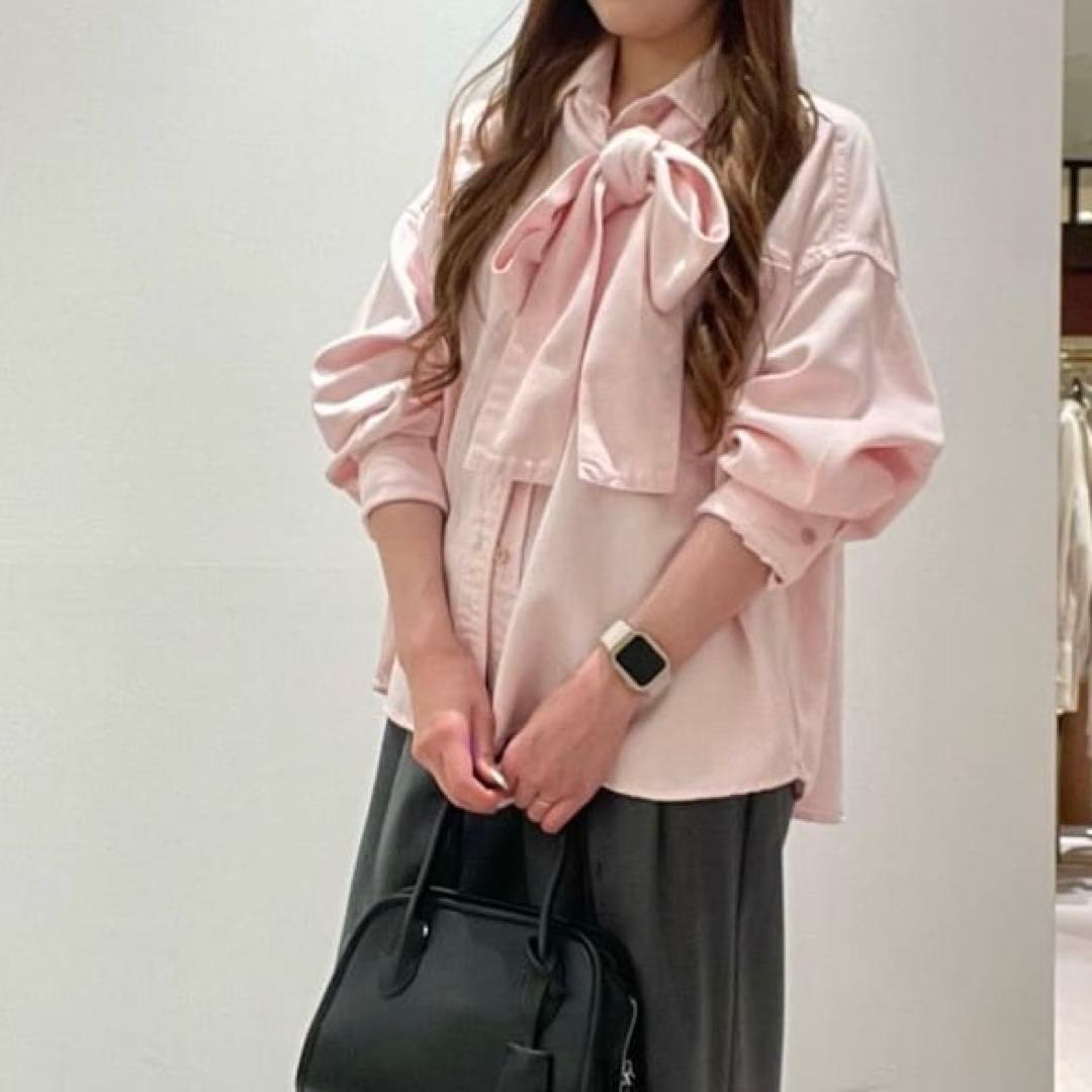 デニムボウタイシャツ Whim Gazette デニムシャツ