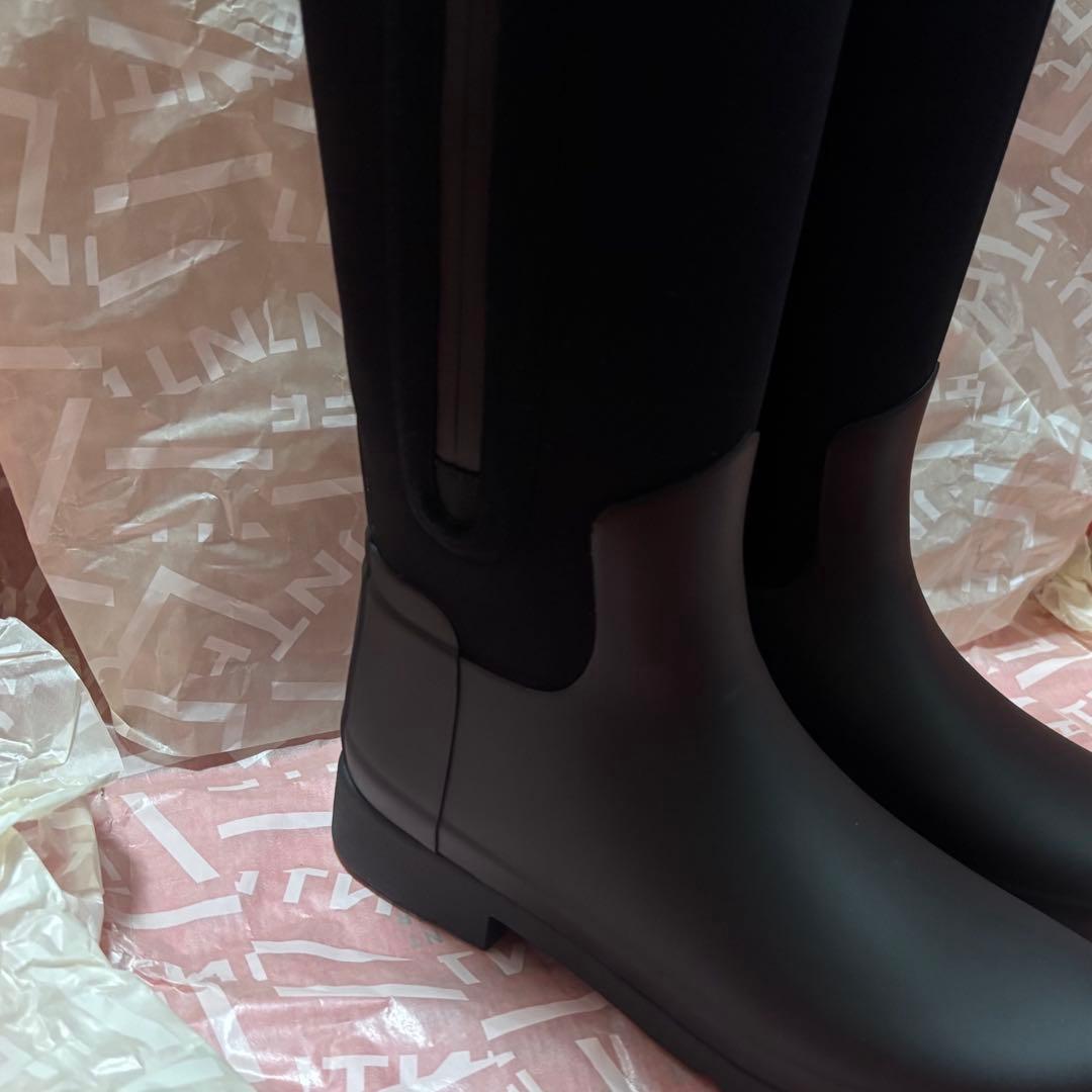 HUNTER レディース 長靴 ブラック UK6