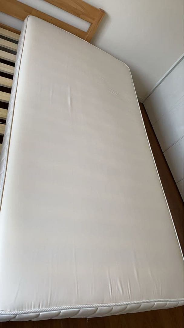 【AYAセール中】無印良品　木製シングルベッド 高密度マットレス2点セット