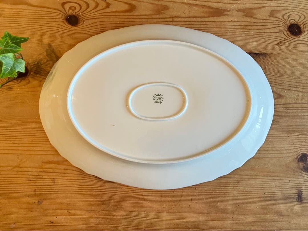 ジノリ　ベッキオホワイト39オーバルプラター