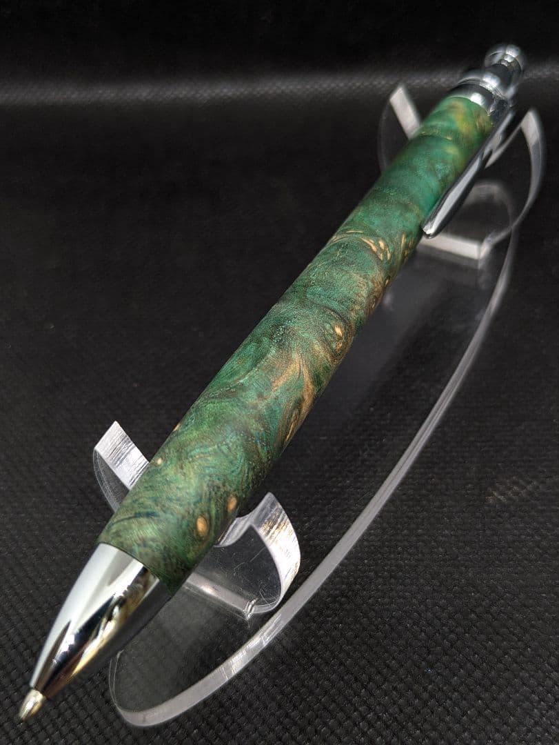 アンボイナバール(本花梨) スタビライズドウッド緑 三神シャープ1100