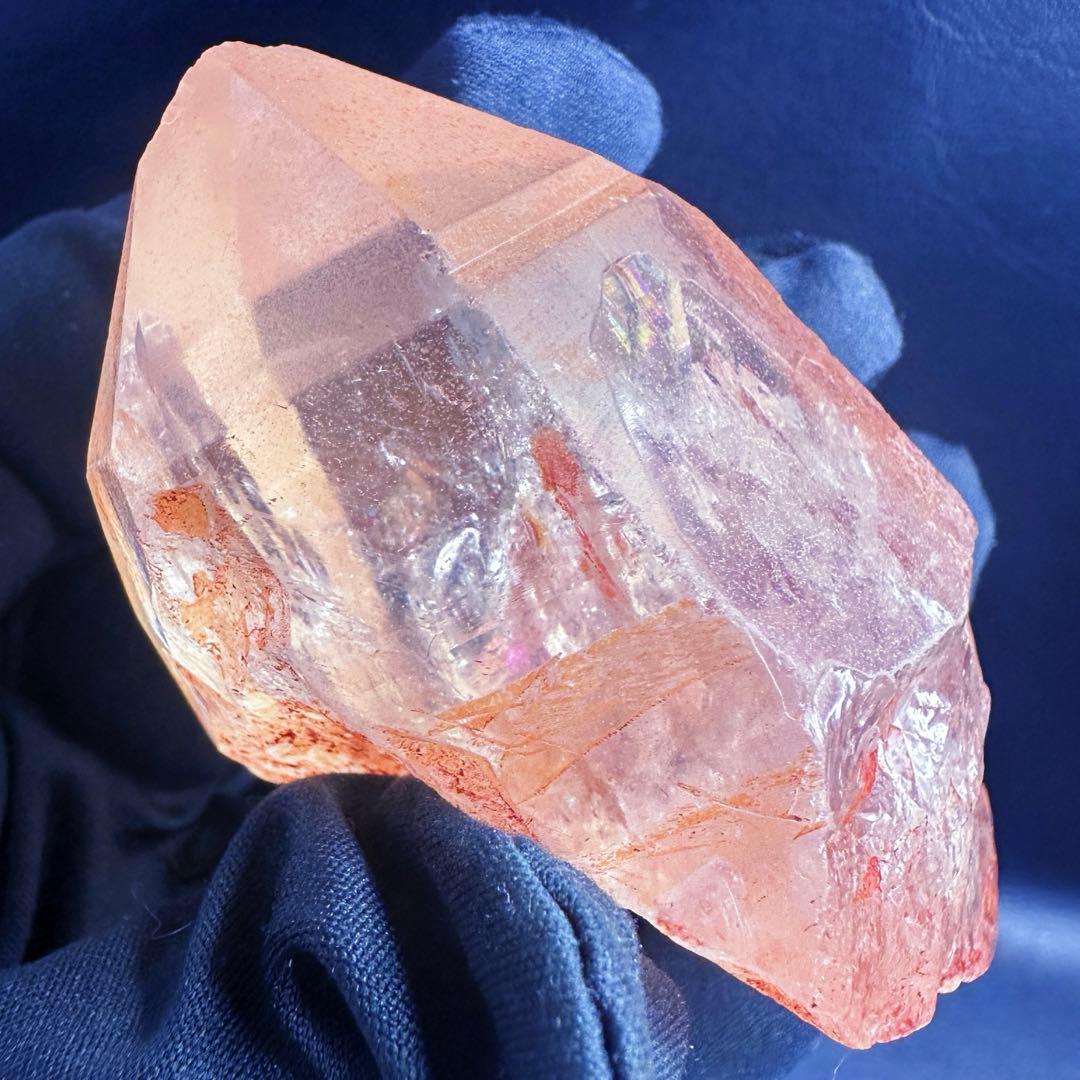 爆レア❗️超綺麗♡可愛い♡レインボー☆ピンクレムリアンシード原石ポイントA1377