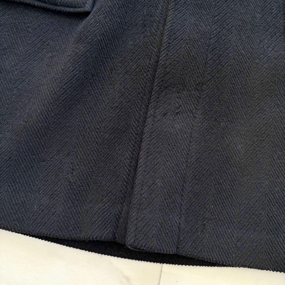 グローバーオール キングストン ダッフルコート ヘリンボーン ムーアブルック 紺