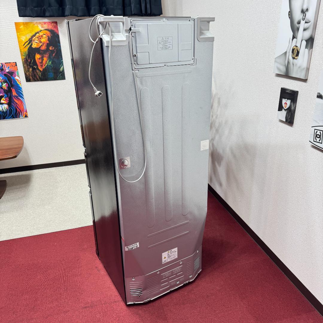 都内23区配送無料　美品三菱3ドア冷蔵庫330L　製氷有2020年製お洒落な茶色