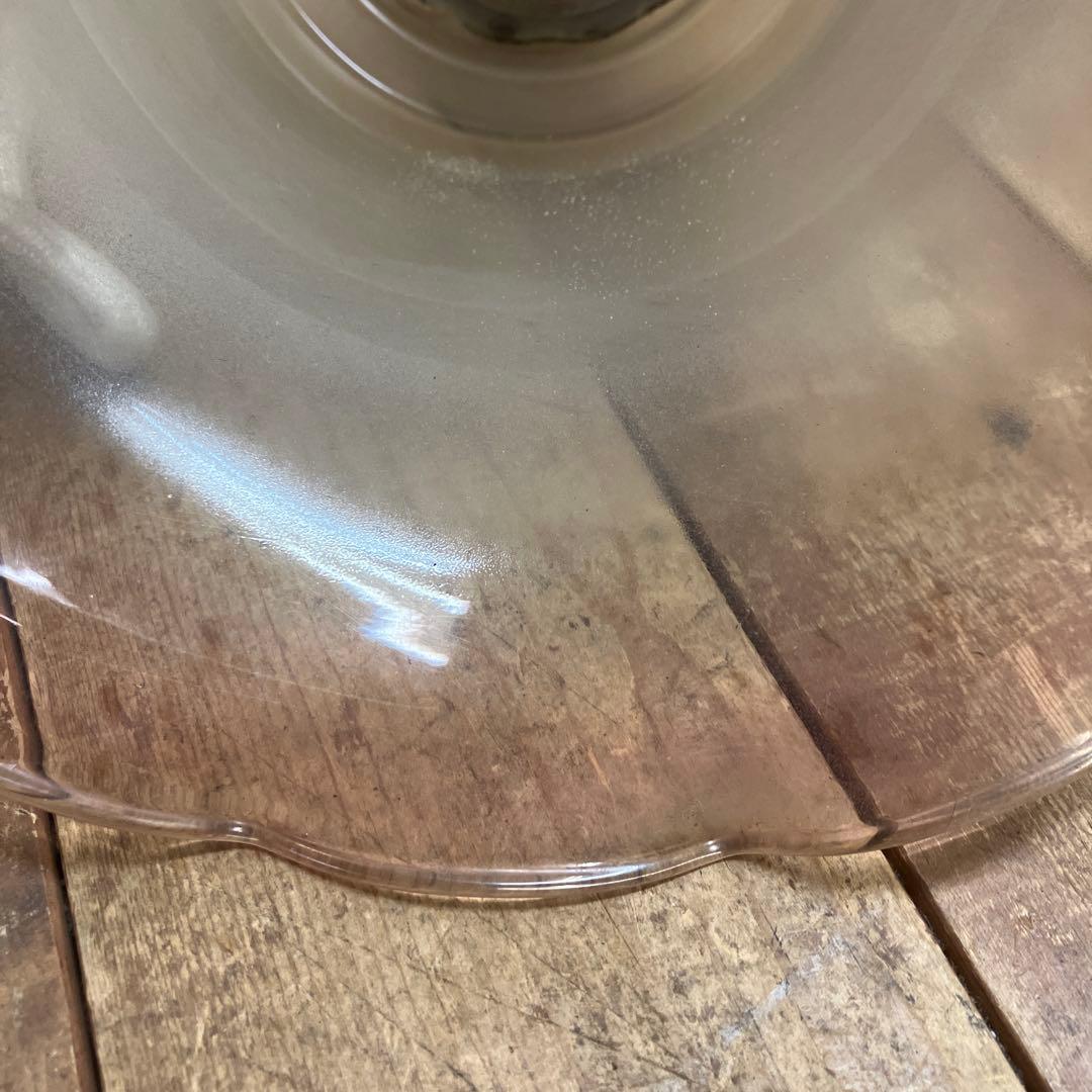 D-2 昭和レトロ フリル型 ガラスシェード ペンダントライト シーリングライト