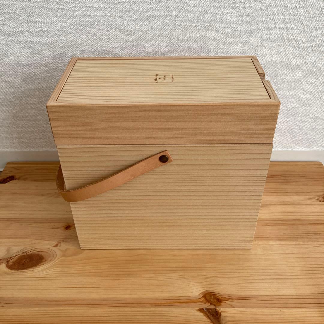 美品 北欧暮らしの道具店 木製ミラー付きメイクボックス【フェルトクッション付】