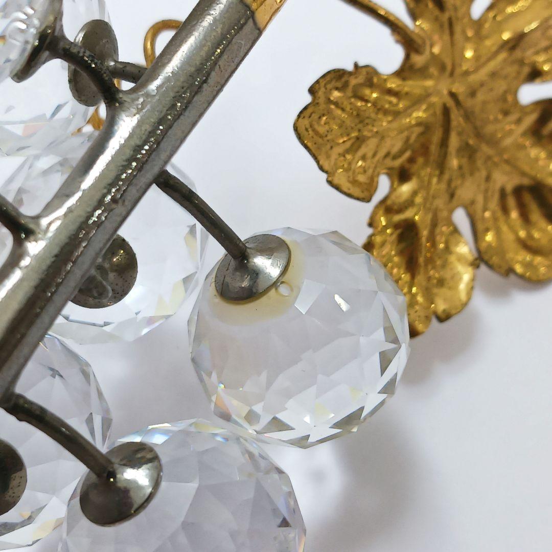 Y2435-3 SWAROVSKI スワロフスキー 葡萄 一房 大き目 オブジェ