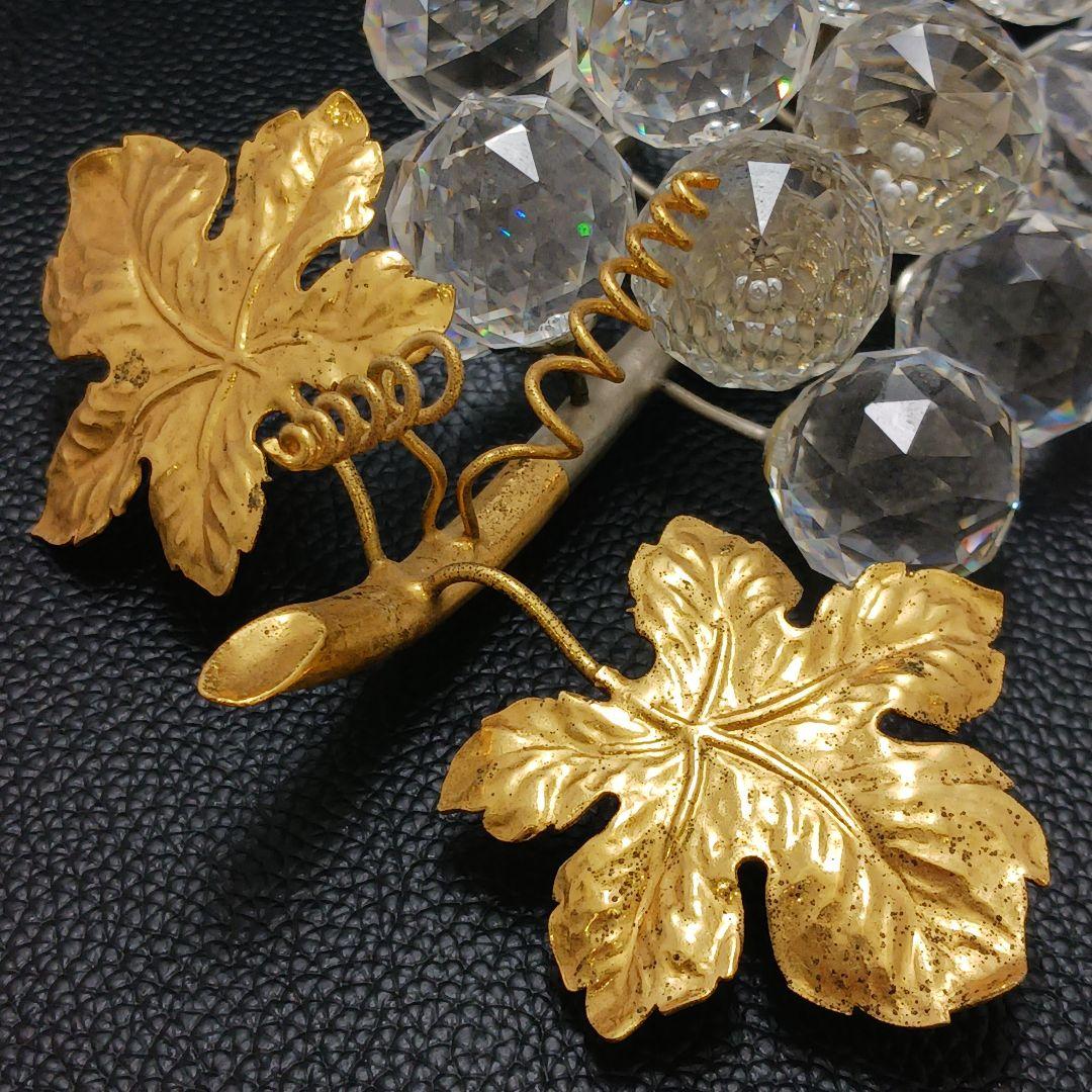 Y2435-3 SWAROVSKI スワロフスキー 葡萄 一房 大き目 オブジェ