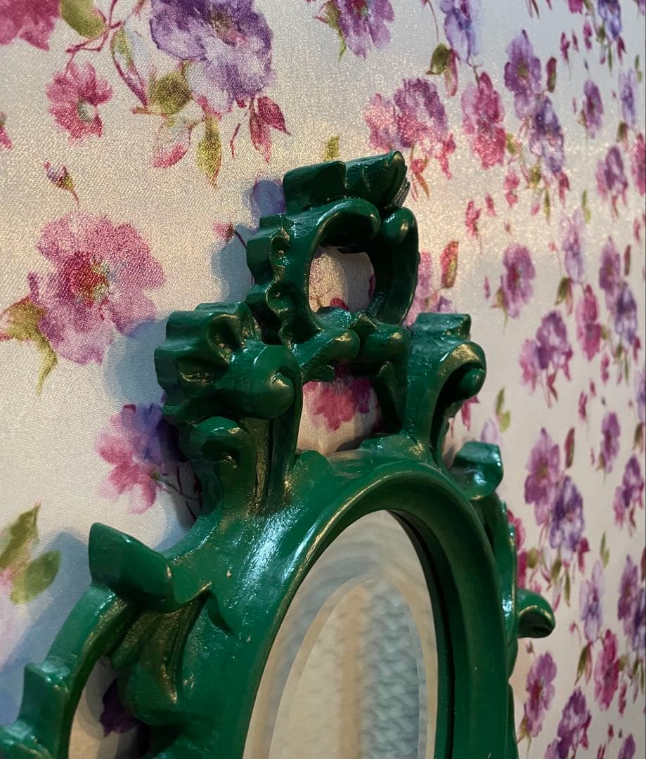 タイムセール　アンティーク　ウォールミラー　ミラー　壁掛け　デコラティブ　希少