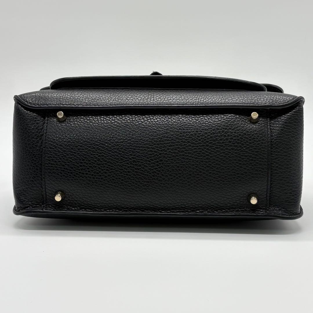 美品✨フルラ ショルダーバッグ 2way ソフィアグレイニー レザー ブラック