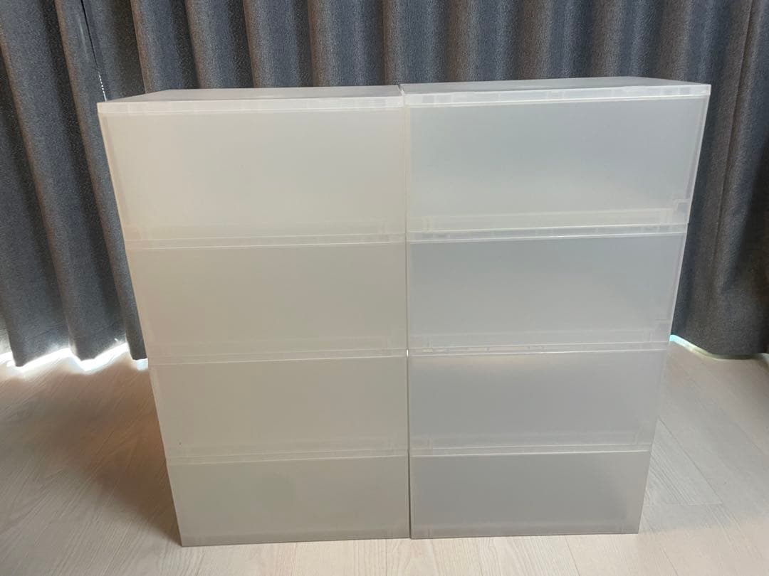 無印良品 ポリプロピレン 小物収納ケース大引出2個×4個、大×4個