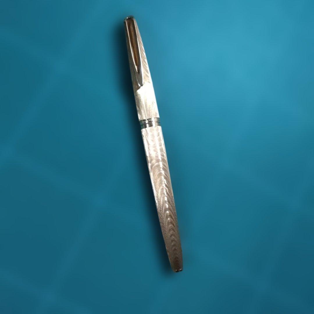 Waterman c/f モアレ plaque or g　万年筆　ウォーターマン