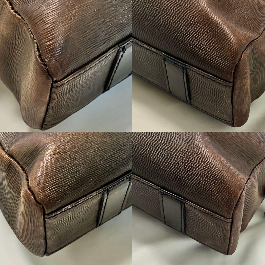 【美品】ヴィヴィアンウエストウッド アドバン ビジネスバッグ レザー A4可 茶