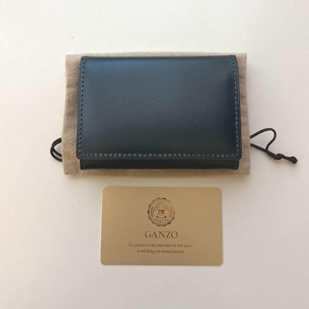 ガンゾ GANZO AVON 名刺入れ ブリティッシュグリーン